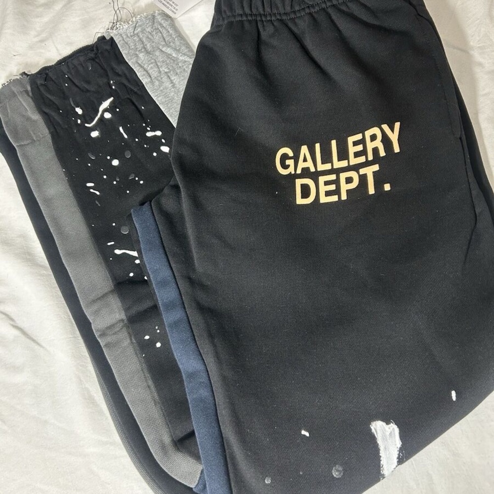 Gallery Dept Black Joggers